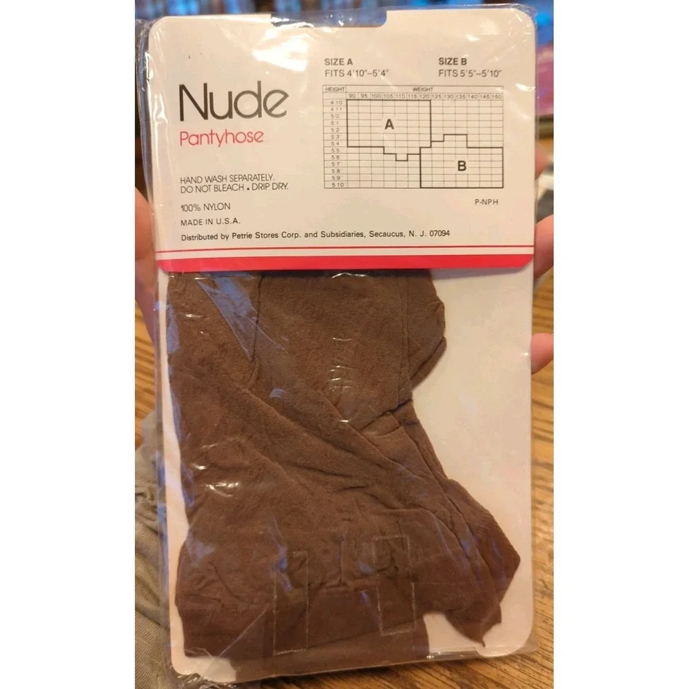 New Vintage Marianne Pantyhose Size‎ B Taupe Sandal Toe